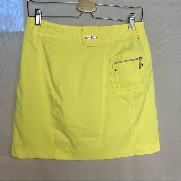 Jamie Sadock neon yellow mini skirt with pockets - Picture 5 of 7